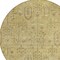 Homeroots 8' Gold And Taupe Round Southwestern Washable Indoor Outdoor Area Rug 587058 - alternate 5