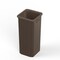 Regal Altair 23 Gallon Square Brown Plastic Trash Can, Vent Channel Design ZR-TC-100-SQ23BR - alternate 1