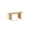 Homeroots 79" Natural Solid Wood Double Pedestal Base Oval Dining Table 712140 - alternate 2
