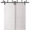 Sartodoors Sliding Closet Barn Bypass Doors 72 x 84 inches, BASIC 9422 White, 6.6ft Rails Hardware Set, Wood BASIC9422BBB-SKIN-7284 - alternate 1