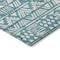 Homeroots 3' X 5' Teal Blue And Ivory Southwestern Washable Indoor Outdoor Area Rug 594190 - alternate 3