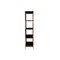 Homeroots 72" Brown Manufactured Wood Geometric Four Tier Etagere Bookcase 490163 - alternate 2