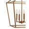 Jonathan Y Pagoda 16" 4-Light Classic Traditional Metal Cage Lantern LED Pendant, Antique Gold JYL7437B - alternate 6