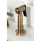 Kingston Brass Double-Handle Widespread Kitchen Faucet with Knurled Handle and Brass Sprayer, Antique Brass KS8723KNLBS - alternate 5