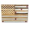 Homeroots 24" X 36" Brown and Gray Stars And Stripes Wood and Metal Hanging Dimensional Sculpture 489477 - alternate 4