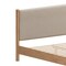 Homeroots Beige Wood And Upholstery Queen Bed Frame 583189 - alternate 5