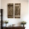 Homeroots Set of Two 36" X 14" Gray Solid Wood Wall Decor, 2PK 380348 - alternate 4