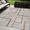 Homeroots 5' X 8' Taupe Charcoal And Copper Geometric Washable Indoor Outdoor Area Rug 588345 - alternate 1