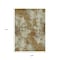 Homeroots 9' X 12' Terra Cotta And Beige Abstract Washable Indoor Outdoor Area Rug 630715 - alternate 4