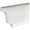 Amerimax Home Products Right End Gutter Cap, White Galvanized Steel, 5-In. 33006 - alternate 3