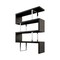 Homeroots 67" Black And Silver Metal and Wood Three Tier Etagere Bookcase 555008 - alternate 3