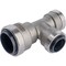 Quickfitting 3/4'' x 1/2'' x 1/2'' Push-to-Connect Stainless Steel Reducing Tee SS815R - alternate 4