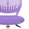 Homeroots Purple and White Adjustable Height Swivel Rolling Office Chair 568067 - alternate 6