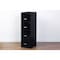 Space Solutions 14.25 in W 4 Drawer Vertical File Cabinet, Black 21618 - alternate 7