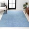 Jonathan Y Haze Solid Low-Pile Classic Blue 3 ft. x 5 ft. Area Rug SEU100F-3 - alternate 1