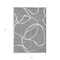Homeroots 5' X 8' Gray And Ivory Abstract Washable Indoor Outdoor Area Rug 597482 - alternate 5