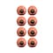 Homeroots 1.5" X 1.5" X 1.5" Bronze White And Orange Knobs, 8PK 321657 - alternate 3