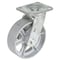 Vestil Semi Steel Swivel Caster 6 In. x 2 In. 1,200 Lb. Capacity Silver CST-VE-6X2MA-S - alternate 1