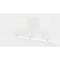 Ghent Partition Extender, Clear Thermoplastic w/ Screws, 30'' H x 59'' W PEC3059-H - alternate 1