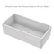 Whitehaus Collection 36 in Reversible Single Bowl Fireclay Kitchen Sink with Grid WHRP3618-W - alternate 5