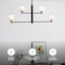 Vidalite Seren 4-Light Matte Black Pendant With Handmade Glass Shades, Modern Style Pendant Chandelier Light CE1013062 - alternate 6