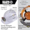 Klein Tools Hard Hat with Lamp, PC/ABS, 4-point Point Ratchet with Pivot, Type 1, Class C, White 60113RL - alternate 5
