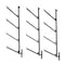 Mytee Products Shipping Container 4 Tier Pipe Racks, 18in L x 64in H, 3PK CNT-PIPERACKx3 - alternate 3