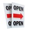 Signmission Giant Open With Arrow, Plastic Signs Only 24 Inch x 36 Inch, Corrugated Plastic, 2PK CSB-2436-2PACK-Giant Open With Arrow - alternate 1