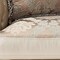 Homeroots 84" White Rose Gold And Beige Chenille Faux Leather And Wood Sofa With Toss Pillows 490998 - alternate 4