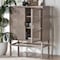 Bali & Pari Vivan Natural Rattan Storage Cabinet, 3-Tier, French Grey 272-14902-ZORO - alternate 4