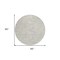 Homeroots 8' Beige And Gray Round Abstract Washable Indoor Outdoor Area Rug 602541 - alternate 5