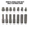 Neiko Impact Nut & Bolt Extractor Set, 14 Piece, 3/8 Drive, CR-Mo 04207A - alternate 3