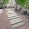 World Rug Gallery Contemporary Boho Indoor/Outdoor Runner Rug 2 ft 7 in x 8 ft Gray 5559GRAY27X8 - alternate 1