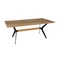 Homeroots 79" Brown and Red Wood and Metal Trestle Base Dining Table 558162 - alternate 1