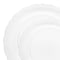 Smarty Had A Party Clear Vintage Round Disposable Plastic Dinnerware  Set (120 Dinner Plates+120 Salad Plates), 240PK 860CVP-CASE - alternate 4