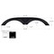 Icon Tandem Axle Fender Skirt FS2883 for Dutchmen - Black 12888 - alternate 2