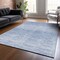 Homeroots 5' X 8' Denim Blue And Blue Abstract Washable Indoor Outdoor Area Rug 587405 - alternate 6