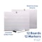 Flipside 9 x 12 Two Sided Red & Blue Ruled/Dry Erase with attached marker Class Pack 12 19134 - alternate 4