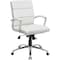 Boss Executive CaressoftPlus Chair with Metal Chrome Finish, Mid Back B9476-WT - alternate 1