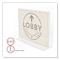 Deflecto Anti-Glare Stand Up Double Sided Sign Holder, 8.5 x 11, Clear 879301 - alternate 5