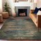 Homeroots 8' X 10' Coffee Abstract Washable Indoor Outdoor Area Rug 608853 - alternate 5