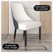 Leisuremod Allure Modern Dining Chair In Black Fabric and Oak Wood Legs, 4PK AC49WBL4 - alternate 6