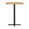 Flash Furniture Bennett 30 in x 48 in Solid Wood Indoor Tabletop in Natural with 23.5 in x 29.5 in Bar Height GSF-REC3048-NAT-T2230B-GG - alternate 6