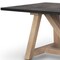Homeroots 84" Black and Brown Solid Wood Trestle Base Dining Table 604025 - alternate 4