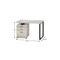 Homeroots 47" Taupe and Black Computer Desk With Three Drawers 333511 - alternate 5