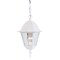 Homeroots Distressed White Beveled Glass Outdoor Hanging Light 397994 - alternate 3