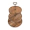 Picnic Time Family Of Brands Tapas 3 Tier Serving Tray, Mango Wood 863-03-511-000-0 - alternate 6