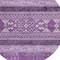 Homeroots 8' Purple Eggplant And Gray Round Southwestern Washable Indoor Outdoor Area Rug 582844 - alternate 4