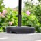 Homeroots Black Heavy Duty Plastic Umbrella Base 370595 - alternate 4