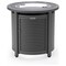 Leisuremod Walbrooke Grey Patio Round Tank Holder with Slats Design, Grey WHS24GR - alternate 4